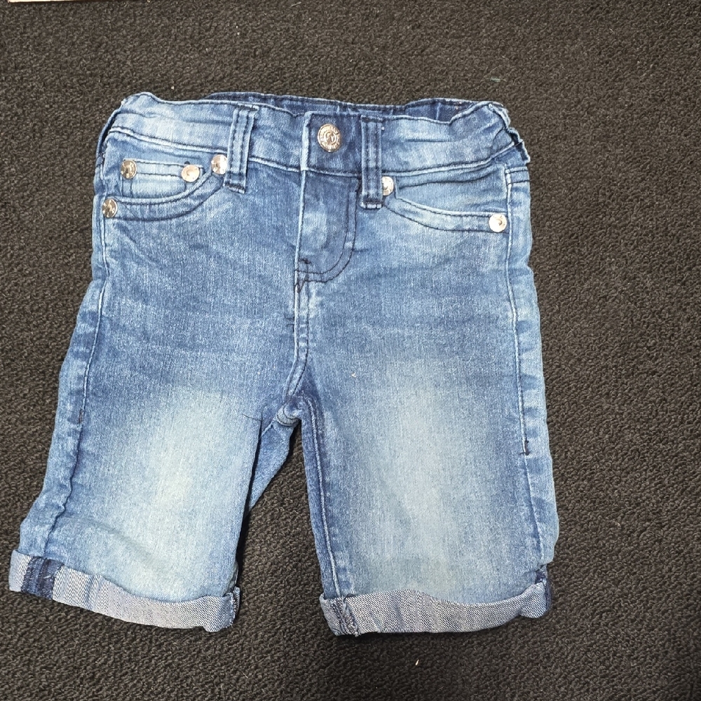 True Religion Kids Light Blue Denim Shorts